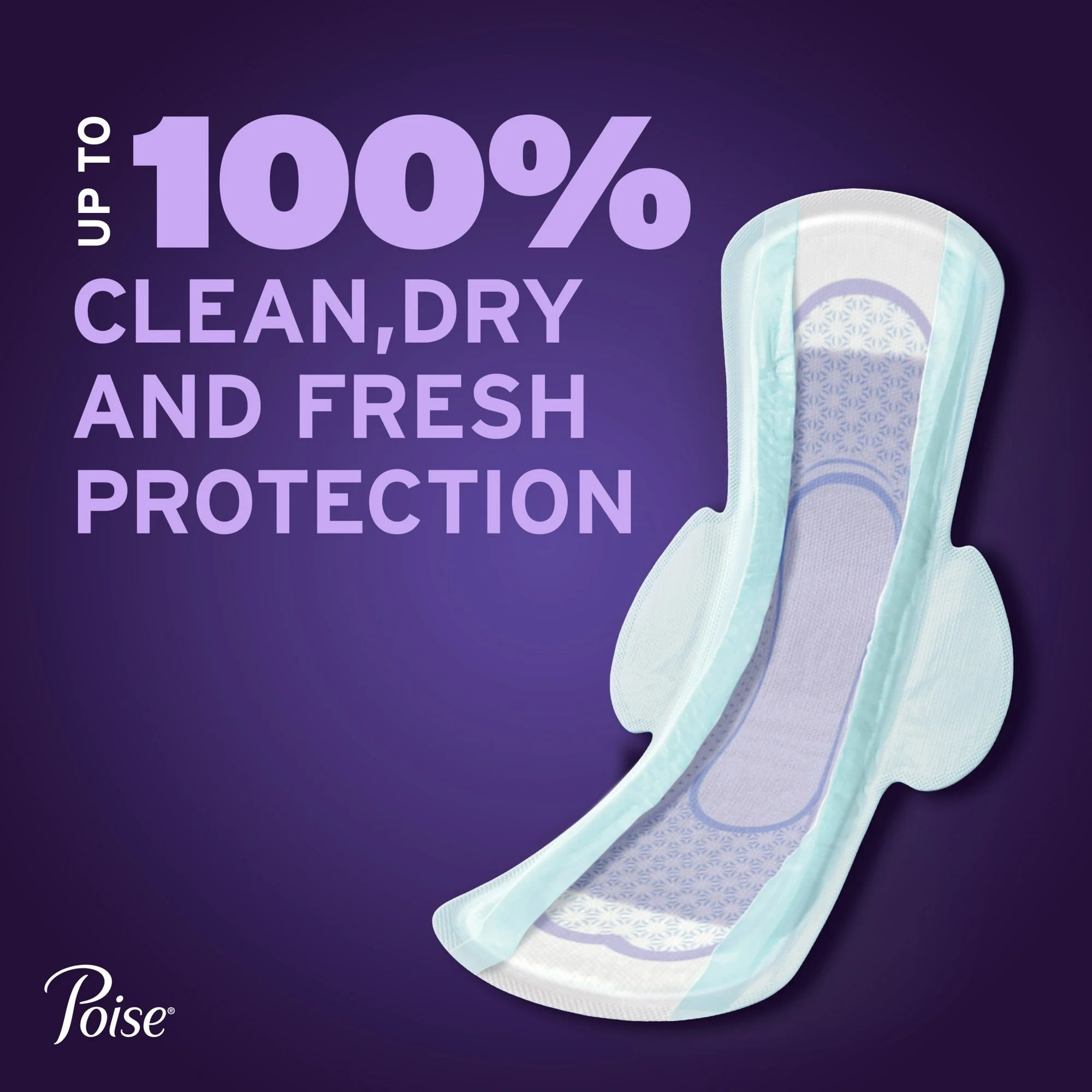 Poise Overnight Ultra Thin Pads – 20 Count