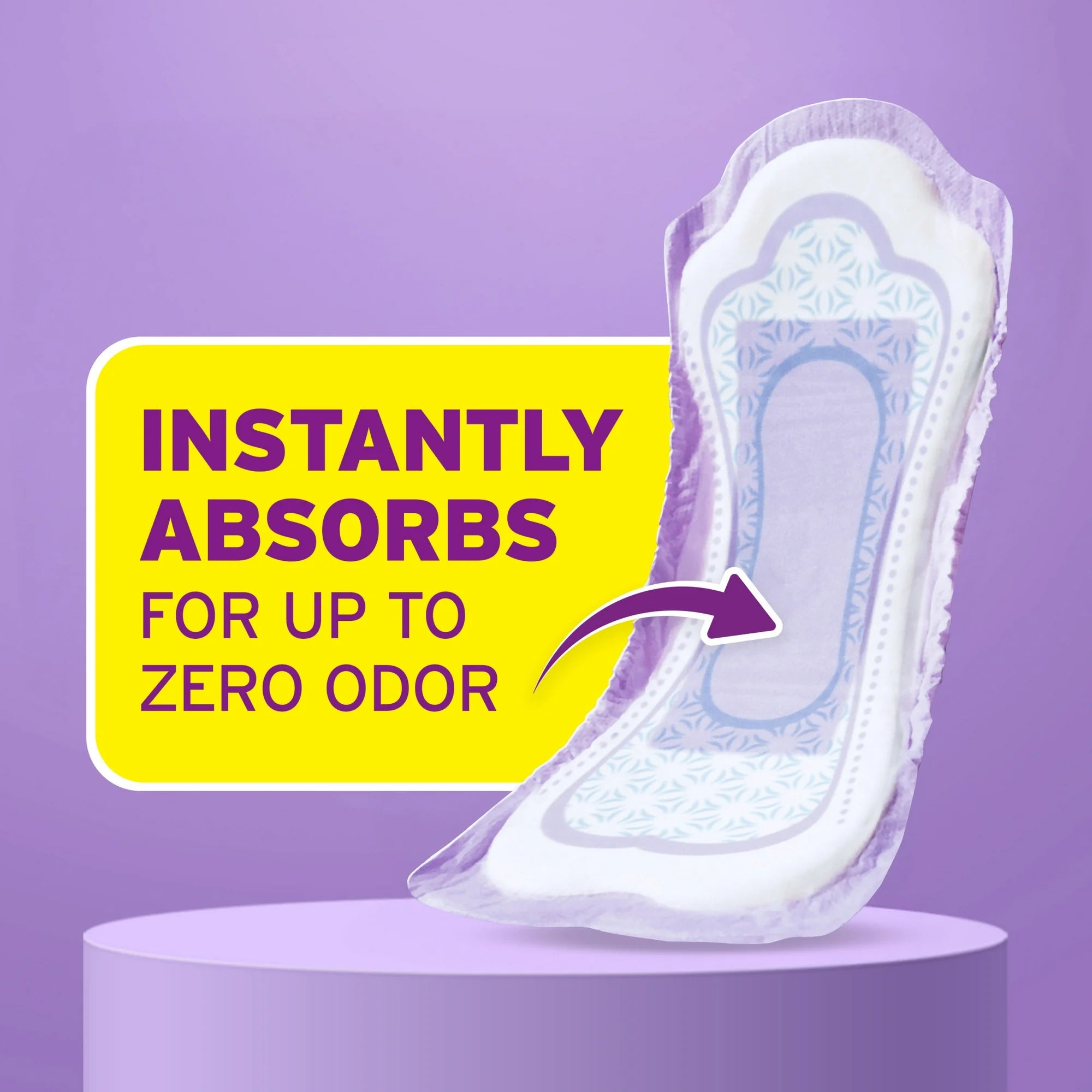 Poise Incontinence Pads for Women, 6 Drop Ultimate Absorbency, Long Length, 42 Count