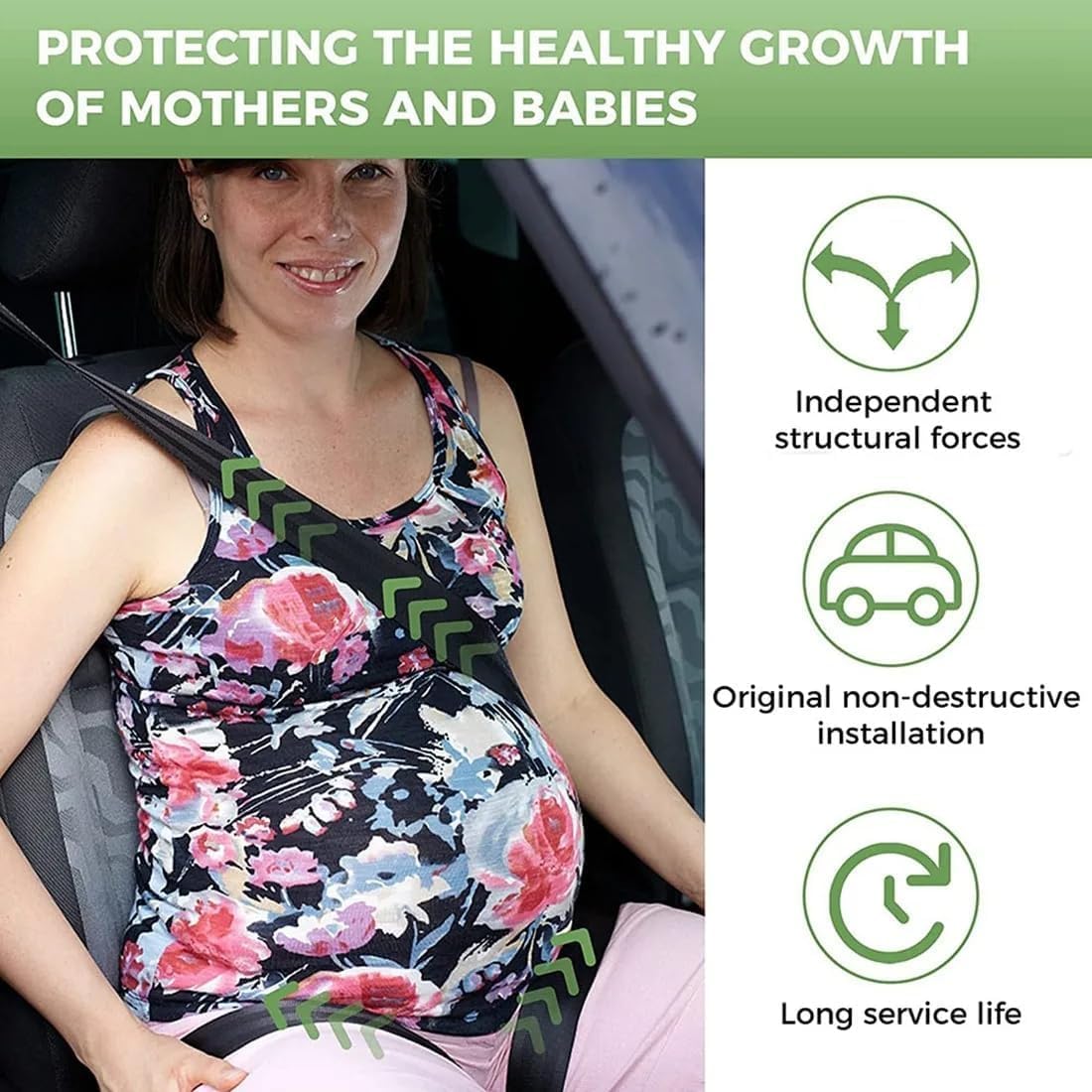 3QUEENS Pregnancy Seat Belt Adjuster