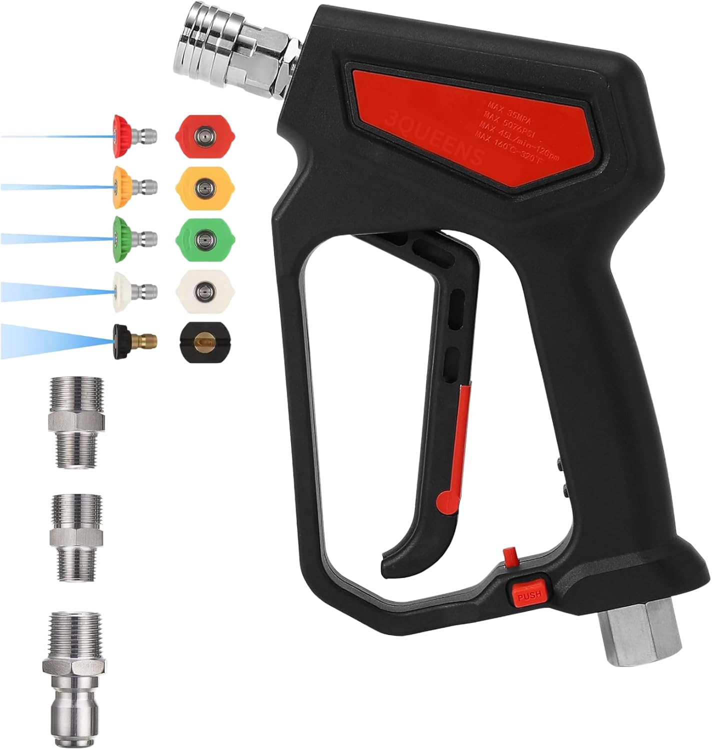 3QUEENS High Pressure Washer Gun – 5000 PSI