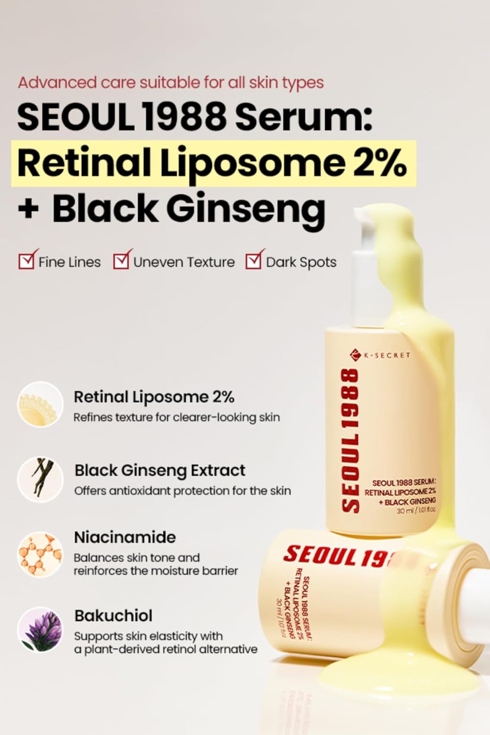 K-SECRET SEOUL 1988 Retinal Serum 30ml