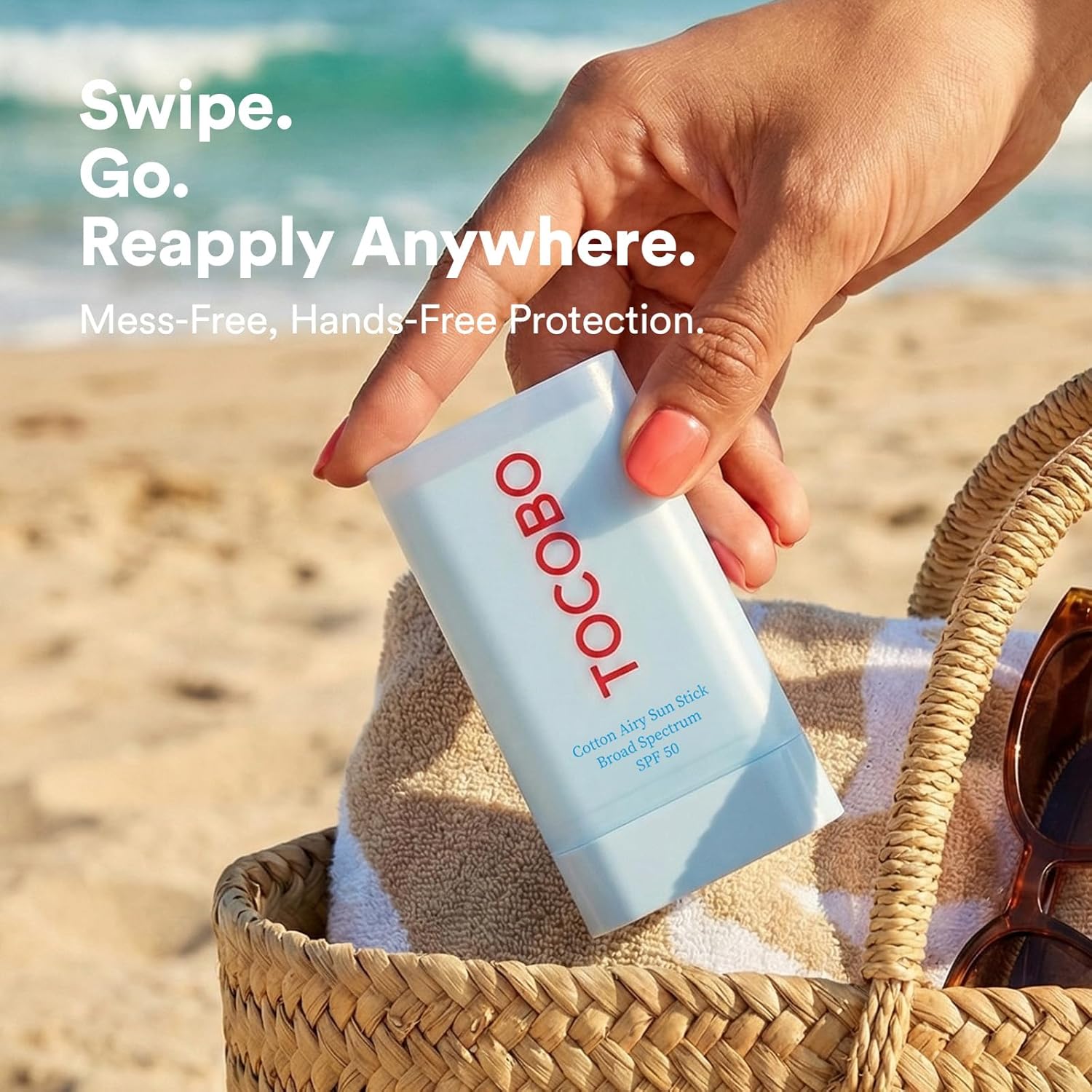 Cotton Airy Sun Stick SPF 50 – Travel Matte Sunscreen