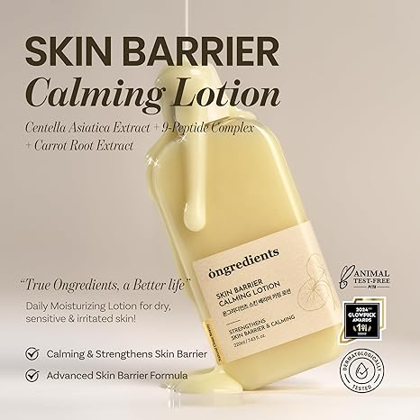 ONGREDIENTS Skin Barrier Calming Lotion 7.43 fl oz