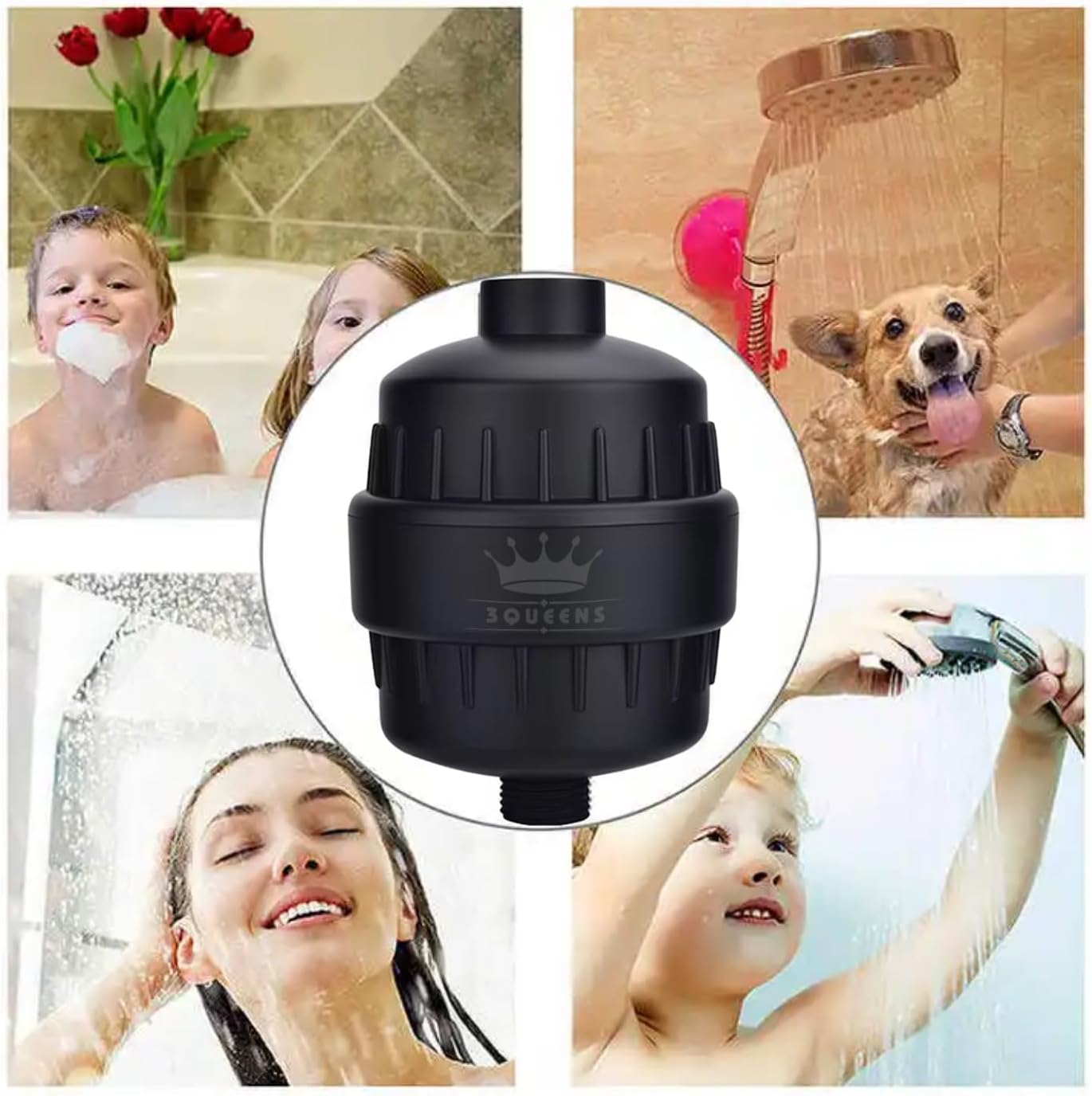 3QUEENS Universal Shower Filter – Skin & Hair Care