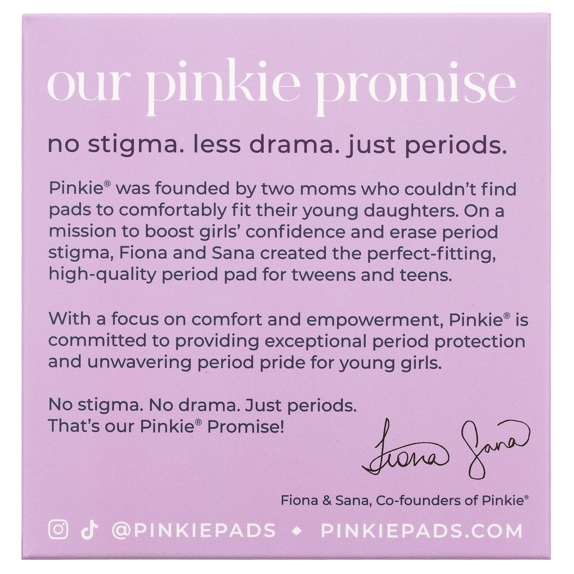 Pinkie Teen Pads, Organic Cotton, Combo Pack (18 Count)