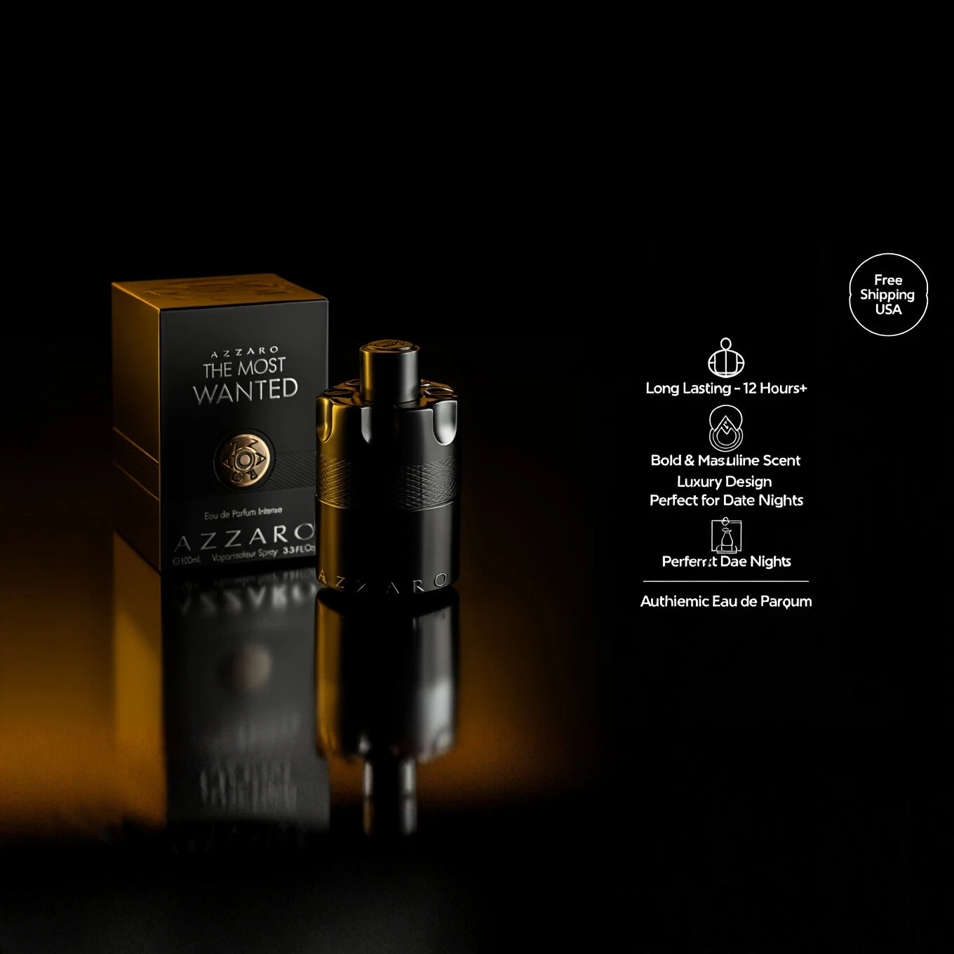 Azzaro The Most Wanted Eau de Parfum for Men 3.3 oz / 100ml Spray