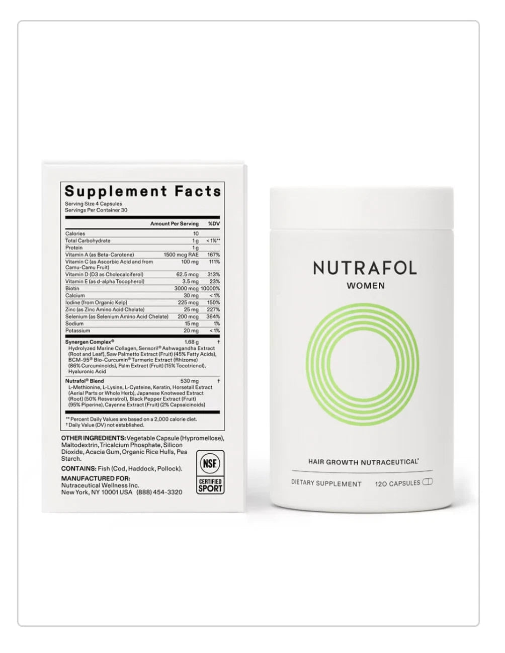 Nutrafol Women Hair Growth Supplement 6-Month Supply | Ex