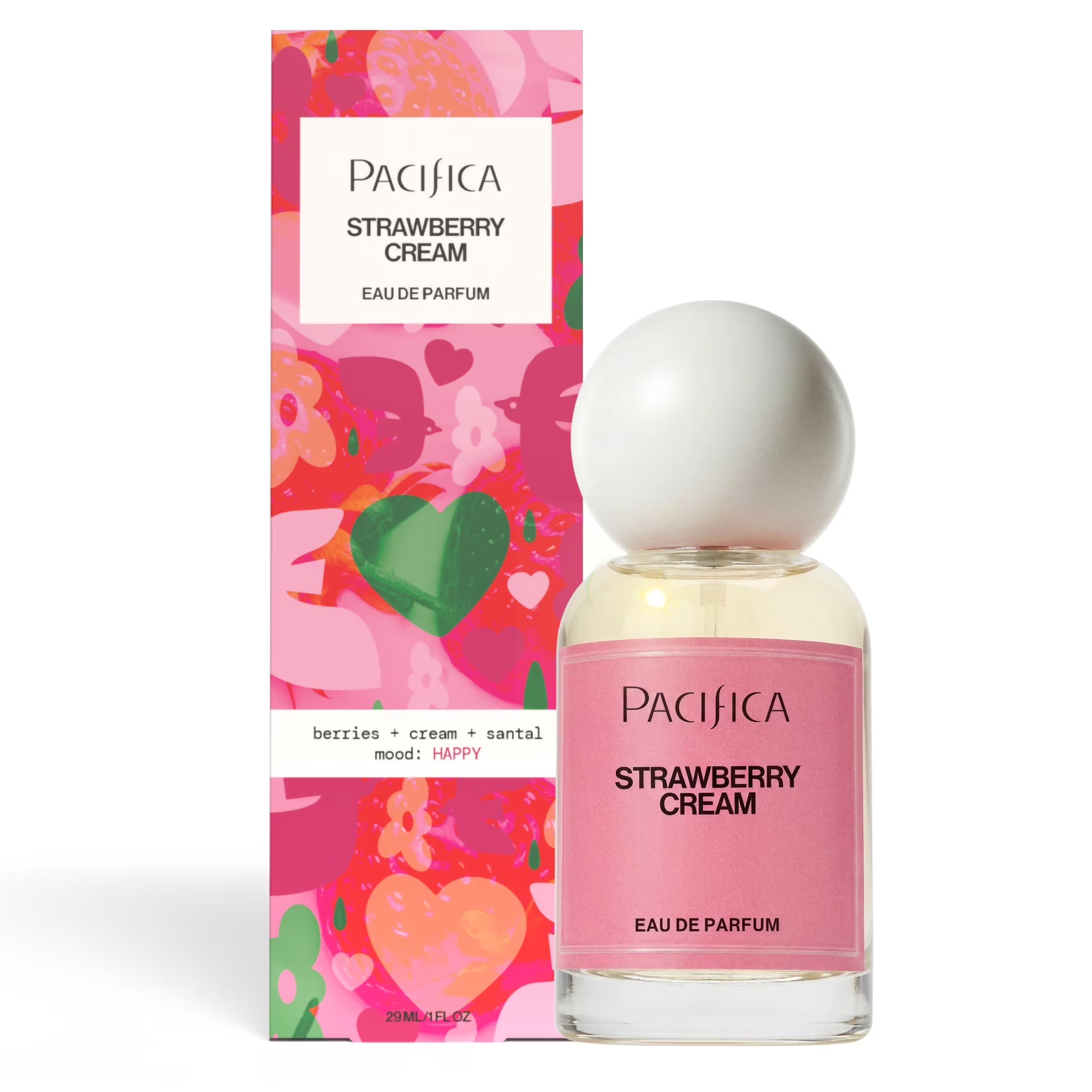 Pacifica Strawberry Cream Eau de Parfum 1 fl oz / 30ml | Unisex | Atomizing Spray | New