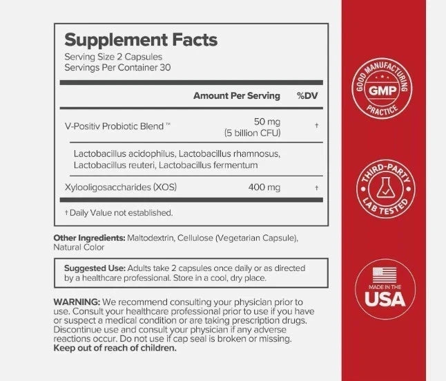 URO O Positiv Vaginal Probiotics + Prebiotic for Women 3 Pack | pH Balance Supply