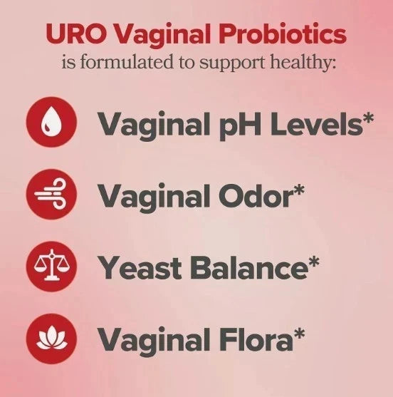 URO O Positiv Vaginal Probiotics + Prebiotic for Women 3 Pack | pH Balance Supply