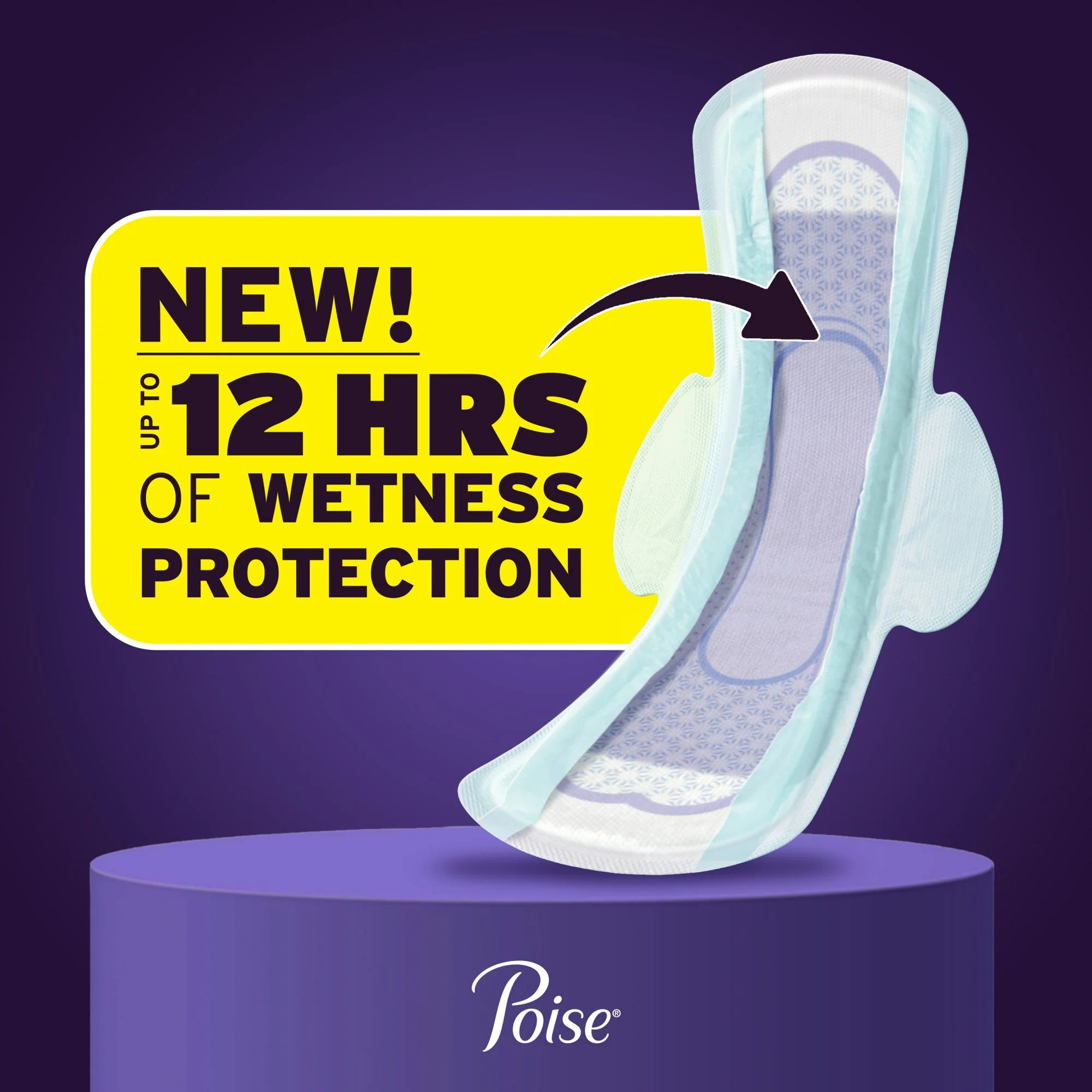 Poise Overnight Ultra Thin Pads – 20 Count