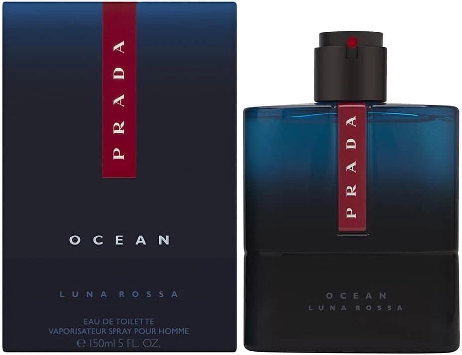 Prada Luna Rossa Ocean Eau de Toilette for Men 3.3 oz / 100ml Spray | New in Box