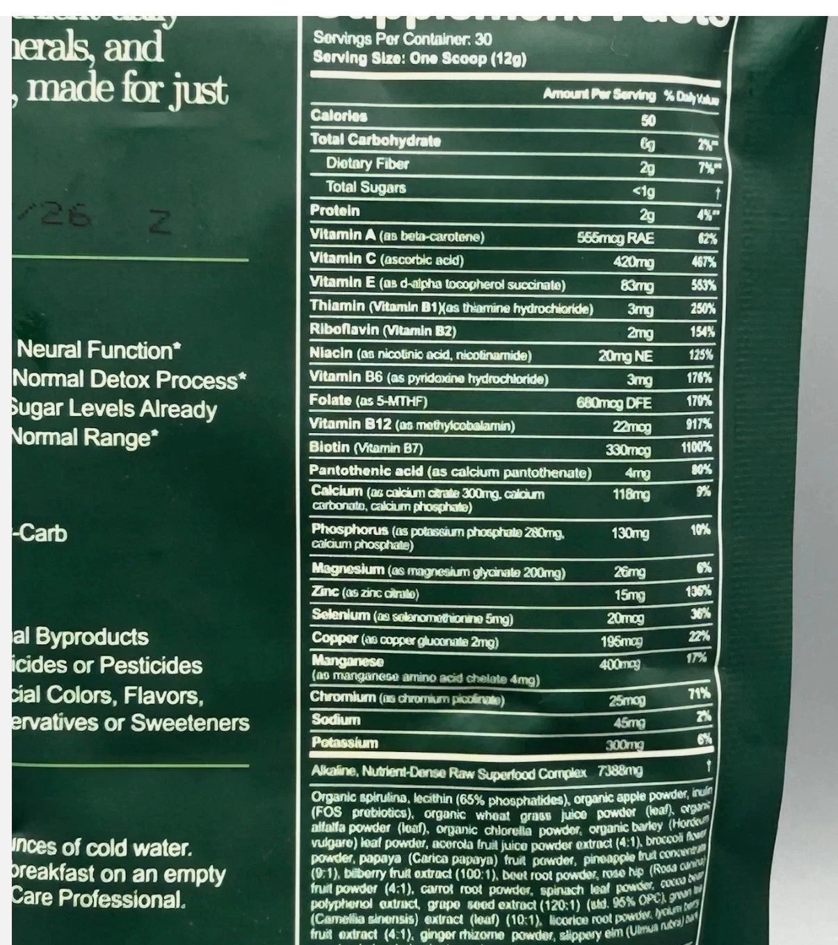 AG1 Greens Powder Refill | Daily Multivitamin, Probiotic & Gut Health Support