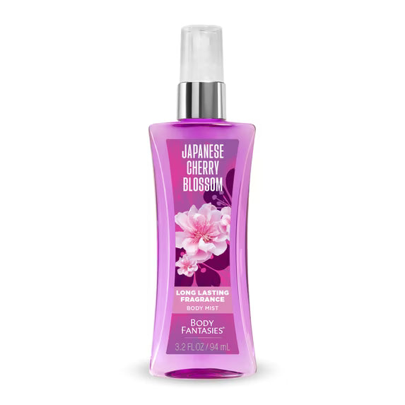 Body Fantasies Signature Japanese Cherry Blossom Body Spray for Women, 3.2 fl oz