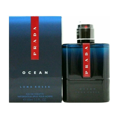 Prada Luna Rossa Ocean Eau de Toilette for Men 3.3 oz / 100ml Spray | New in Box