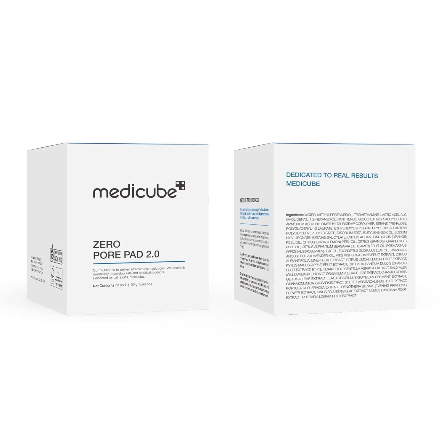 Medicube Zero Pore Pads 2.0, Dual-Textured Facial Toner Pads for Exfoliation