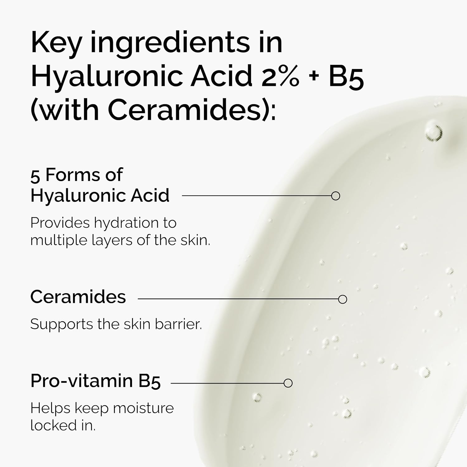 The Ordinary Hyaluronic Acid 2% + B5 with Ceramides Hydration Serum | Plumper, Smoother Skin | New