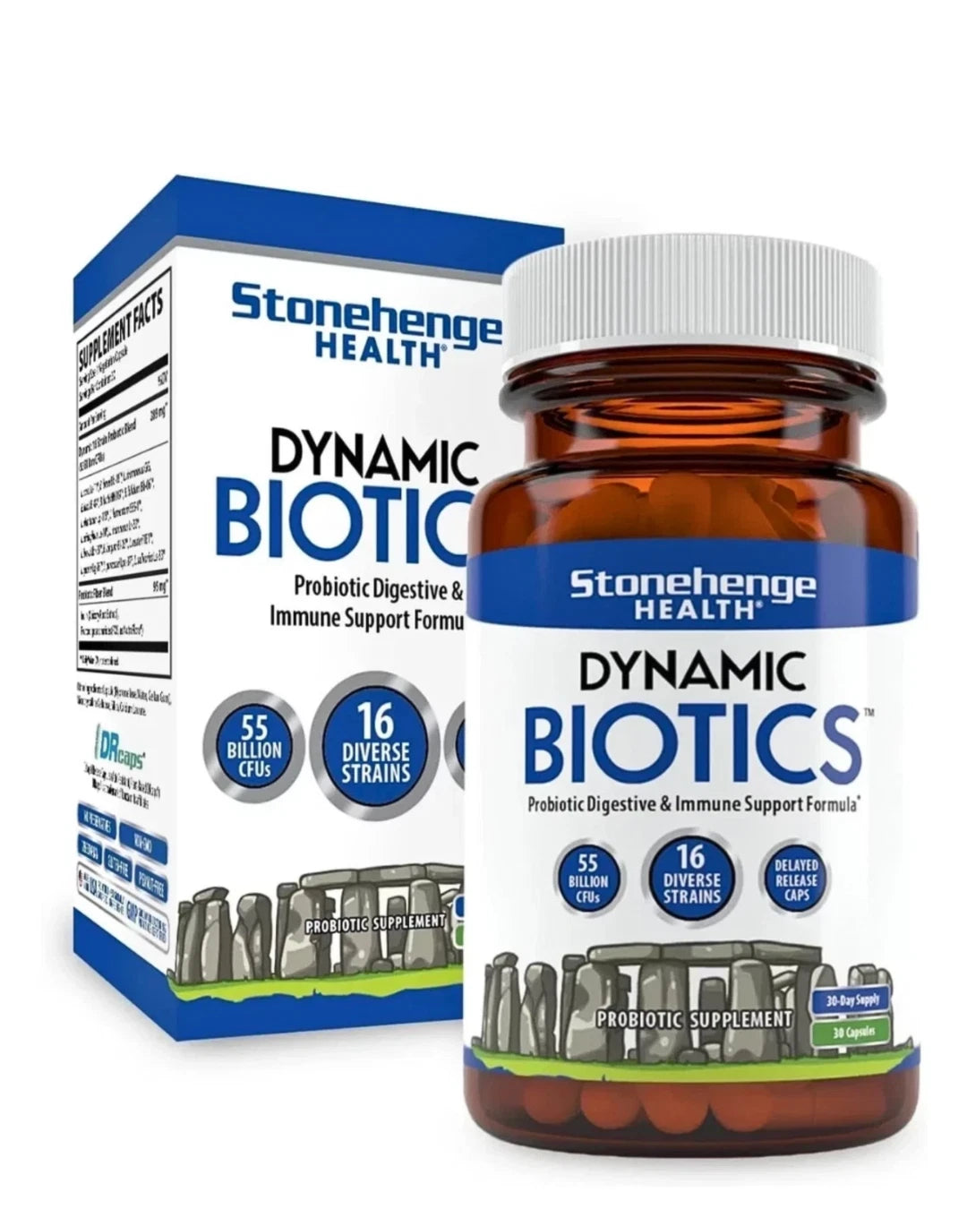 Stonehenge Health Dynamic Biotics Probiotic 30 Capsules | Digestive & Immune Support